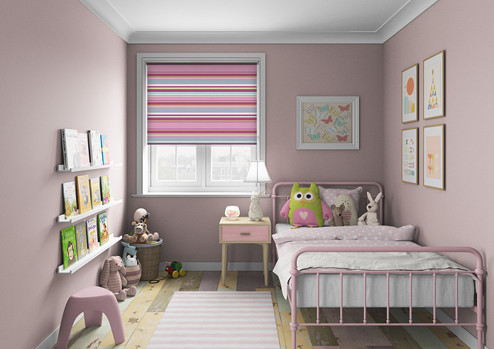 Stripy (Blackout), Pink - Roller Blind - Image 5